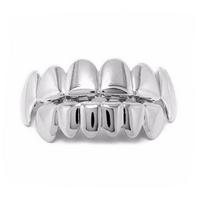 Hip Hop Teeth Grillz Electroplated Dental Grills Glossy Metal Teeth Cap For Halloween Party Cosplay Performance Music Festivals A2