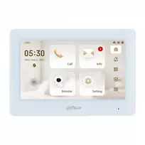 IP domofono monitorius 7 col. Wi-Fi,1024x600,Micro SD kortelės prievadas,PoE(802.3af) baltas, SIP