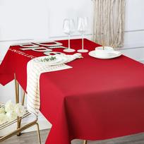 D-Dr Pepper Table Stain Resistant Decorative Washable Polyester Tablecloths For Dining Table Parties And Wedding 90x140 cm