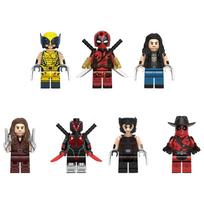 Superherojų konstravimo kaladėlės Mini figūrėlės žaislas, TV filmų serialų edukacinis surinkimo modelis, maišelyje vaikų dovana 7pcs(gh0597-0603)