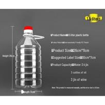 1L, 2,5L, 5L, 10L Skaidrus plastikinis žemės riešutų aliejaus indas - Daugiafunkcis vandens, aliejaus ar vyno laikymui gray