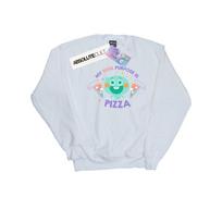 Disney Mens Soul 22 Soul Purpose Is Pizza Sweatshirt XXL balta