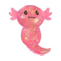 Axolotl Stress Balls Squishy Sensory Fidget Toys Stress Relief Malt Sugar Ball Cute Animal Squeeze Toys For Kids Birthday Gift pink