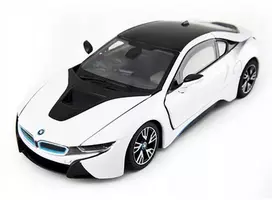 Baltas RASTAR BMW i8 metalinis automobilio modelis, 1:24 mastelis, 56500