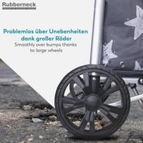 Rubberneck pirkinių vežimėlis - sulankstomas ir lengvas pirkinių vežimėlis - didelės talpos
