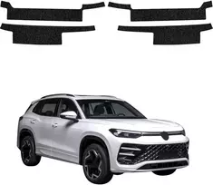 GrizzGlass Juoda techninė HeavyDuty Juodas danga slenkščiams skirtas Volkswagen Tayron (2025-2026) [4w1] (GRZ20612)