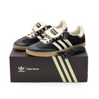IE0580 Wales Bonner adidas Samba Pony Tonal Low Core Black Cream White (Men's) 7.5 black
