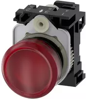 Siemens Indikatoriaus lemputė, raudona, Raudona, IP67, IP69K, 40 g, 100 mm, 30 mm, 30 mm