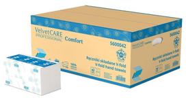 Lapiniai popieriniai rankšluosčiai VELVET CARE Professional Comfort, 150 lapelių, 2 sl., baltos sp., celiuliozė