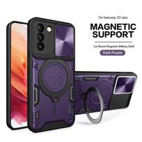 Skirtas Samsung Galaxy S21 Plus dėklui, atsparus smūgiams šarvai, magnetinis laikiklis, žiedinis telefono dėklas, skirtas Galaxy S 21 FE S21 Ultra S21FE galinis dangtelis For Galaxy S21 Plus