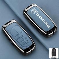 Dodge Remote Key Case for Journey, Challenger, Durango, and Ram Trucks - Premium Shell Buckle (Men's Edition) black