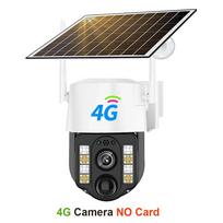 8MP HD CCTV saulės kameros monitorius 4G/Wi-Fi lauko stebėjimo kameros Signalizacija Push AI Žmogaus sekimo ilgalaikė budėjimo apsaugos kamera 4G Camera