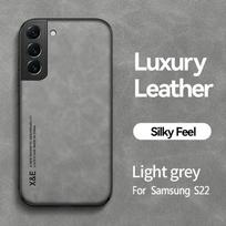Magnetinis dėklas Samsung Galaxy S22 S22Plus S22Ultra prabangus odinis avikailio odos S 22 silikoninis smūgiams atsparus dangtelis telefono dėklas For Samsung S22 Plus