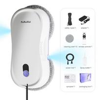 PuRuiKai  Window Cleaning Robot Automatic with Auto Dual Spray 5600Pa Suction Remote Control Edge Detection for Home Yes