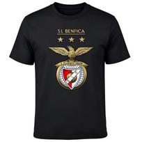 SL Benfica Football Crest Graphic T-Shirt L juoda