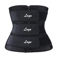 Hot Selling 2021 High Compression Shapewear Sweat Belt Waist Trimmer 3 Belt Latex Waist Trainer 4 XL juoda