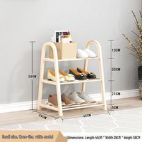 Wei Yi A-shaped Multi-layer Shoe Rack, Dormitory Doorway Storage Solution. white