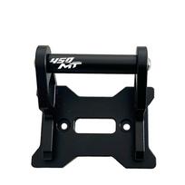 Motorcycle Accessories CNC aluminum GPS Phone Holder Stand Navigation New Extension Bracket For CFMOTO 450MT 450 MT 2024-2025 Black 12mm LOGO