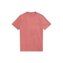 Polo Ralph Lauren Ss22 Solid Logo Embroidered Crew Neck Short Sleeve T-Shirt Men Tops Pink MNPOTSH1N821365-600 M pink