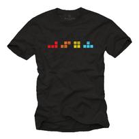 Retro Gamer T Shirt Mens Vintage Pixel Design 80s 90s Gaming Gift 4XL black