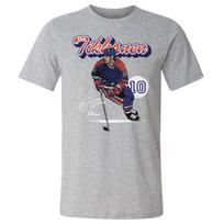 Esa Tikkanen Edmonton Retro Script WHT Men's Kids Women's Unisex T-shirt Tee Tops 3XL white