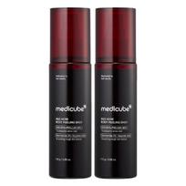 Medicube Red Acne Body Peeling Shot Mint 110g x 2 with 32% AHA BHA PHA LHA Complex, Niacinamide 2% & Succinic Acid 1000ppm 110g 2ea black