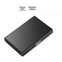 Rfid Blocking Metal Card Holder Stainless Steel Anti Theft Credit Card Case Slim Portable Card Box For Men Women Daily Carry A7