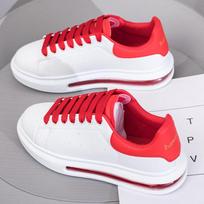 Fashion Hot Selling Sports Casual Shoes, Fashionable White Shoes, Couple Sneakers, Trendy Shoes, Thick-soled Sports Tennis Shoes 42 red