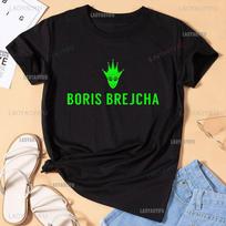 Casual Boris Brejcha Dj Mask Tshirt Cool ShortUnisex Hip-hop Tee High-tech Minimalist Tech Music Venetian Mask Unisex Top XXL black