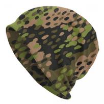 Camo Skullies Beanies Caps Men Women Unisex Cool Winter Warm Knitting Hat Adult Germany Camouflage Bonnet Hats One Size black