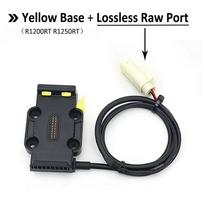 For BMW R1200RT R1250RT 1200 1250 RT Motorcycle GPS Phone Holder USB Wireless Charging Navigation Bracket Base Lossless Port RT - Yellow Base