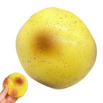 Fluid Potato Squishy Toy Slow Rise Stress Ball, Realistic Fruits Fidget, Decompression Gift For Kids & Adults Anxiety Relief yellow