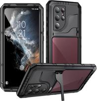 Case For Samsung S24 Ultra S23 S22 Plus S23 Ultra Shockproof Cover With Screen Protector IP68 Heavy Duty Metal Waterproof Shell Case & Screen Protector&Galaxy S22 Ultra 5G juoda