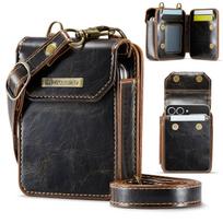 For Samsung Galaxy Z Flip7 Flip 7 6 Protective Case Multi Card Slot Flip Cover Crossbody Hanging Rope Wallet Single Shoulder Bag Galaxy Z Flip6