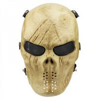All Terrain Knight Tactical Full-Face Mask, Protective Face Cover for CS Wargame Cycling Halloween Cosplay Outdoor Sports Withered bones