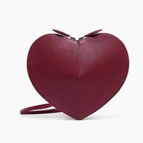 Hot-selling love bag leather one shoulder underarm messenger bag niche high texture three-dimensional heart bag women brown