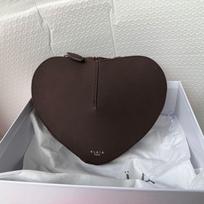 Hot-selling love bag leather one shoulder underarm messenger bag niche high texture three-dimensional heart bag women black