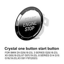 for BMW Z4 G29 G20 X5 G05 X7 G07 G14 G15 G16 X3 G01 F97 Crystal Car Engine Start Button Ignition Cover Stop Switch Accessories white button black