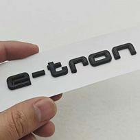 Naujas 3D ABS blizgus juodas raidžių logotipas emblema Audi Q4 e-tron Q6, Galinės bagažinės sparno šoninis ženklelis Automobilio uodegos žymėjimo aksesuarai