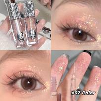 Glitter Liquid Eye Shadow Pearly Shimmer Highlighter Waterproof Fine Shiny Pink Eyeshadow Korean Charming Eye Makeup Illuminator
