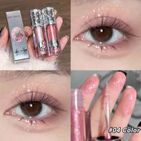 Glitter Liquid Eye Shadow Pearly Shimmer Highlighter Waterproof Fine Shiny Pink Eyeshadow Korean Charming Eye Makeup Illuminator gray