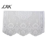 Decorative Dust Proof Slipcover White Lace Armrest Chair Cover, Retro Couch Arm Embroidered Elegant Embroidery Furniture Protector for Back 1pc A