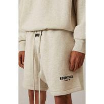 Essentials Style Shorts Mens Casual Streetwear Loose Fit Cotton Blend 5-Pocket S beige