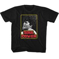 James Brown Soul Power Black Youth T-Shirt 3XL