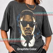 Will Smith Man In Black Graphic Tee, Sci-Fi Movie Fan Shirt FD 130 gray