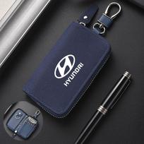 RFID blokavimo automobilio rakto signalo blokavimo dėklas, daugiaspalvis apsaugos nuo vagystės užtrauktuku raktų laikymo krepšys Hyundai I10 I20 I30 Tucson Accent AH4 black