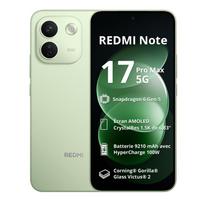 Redmi Note 17 Pro Max 5G išmanusis telefonas – 6,83 colio, Snapdragon 6 Gen 5,9210 mAh, 100 W, 120 Hz AMOLED 8RAM+128GO žalia
