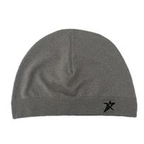 Star Embroidered Skull Cap Thin Beanie Soft Breathable Stretch Hat for Men Women Outdoor Sports Hiking Running Cycling AllSeason One Size pilka spalva