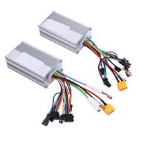 Dual Drive Brushless Motor Controller 48V 25A 1200W Electric Bike Scooter Dual Motor Controller Kit with Aluminum Alloy Paste for Electric Bike Scoote