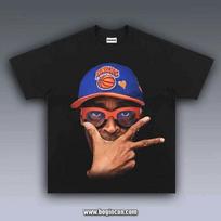 Spike Lee New York Knicks Basketball T-Shirt Courtside Fan Graphic Tee Gift 120 black